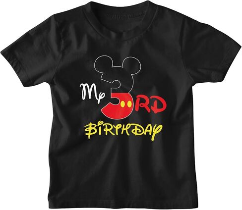 Luke and Lulu Mouse Shirt - Toddler 3rd Birthday Tee, Kids Party Outfit, 3 Year Old Shirt Boy in Kuwait