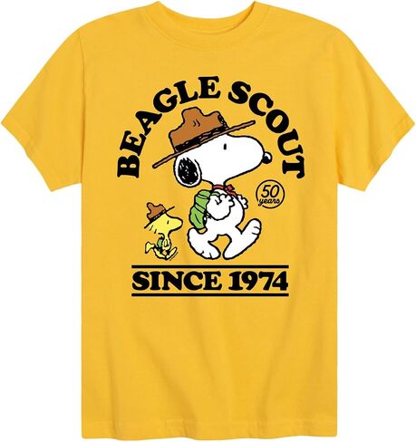 HYBRID APPAREL - Peanuts - Beagle Scout Since 1974 - Toddler & Youth Short Sleeve Graphic T-Shirt in Kuwait