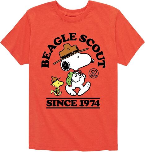 HYBRID APPAREL - Peanuts - Beagle Scout Since 1974 - Toddler & Youth Short Sleeve Graphic T-Shirt in Kuwait