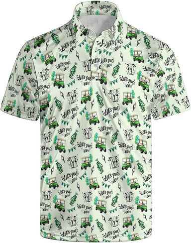 Funny Polo Shirt for Men Golf Shirts Short Sleeve Golf Polos Shirts Summer Shirt Gifts in Saudi Arabia