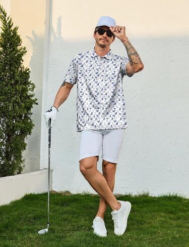 Funny Polo Shirt for Men Golf Shirts Short Sleeve Golf Polos Shirts Summer Shirt Gifts in Saudi Arabia