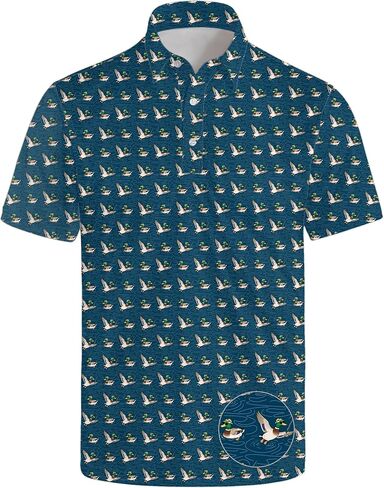 Funny Polo Shirt for Men Golf Shirts Short Sleeve Golf Polos Shirts Summer Shirt Gifts in Saudi Arabia