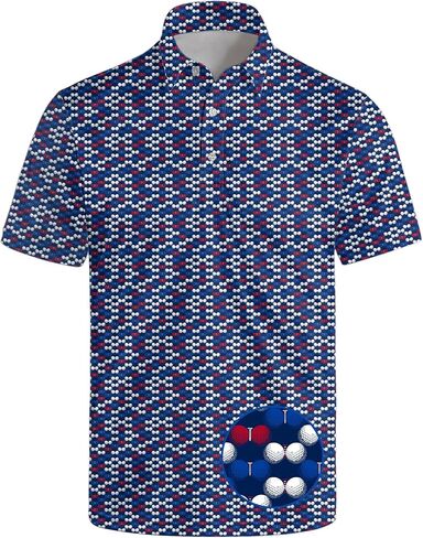 Funny Polo Shirt for Men Golf Shirts Short Sleeve Golf Polos Shirts Summer Shirt Gifts in Saudi Arabia