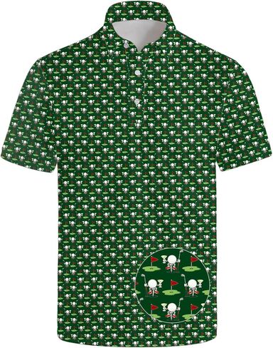 Funny Polo Shirt for Men Golf Shirts Short Sleeve Golf Polos Shirts Summer Shirt Gifts in Saudi Arabia