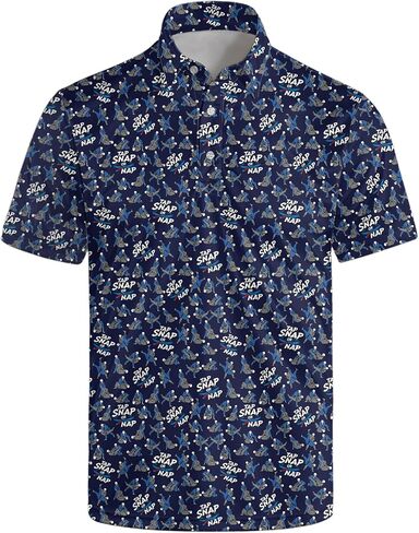 Funny Polo Shirt for Men Golf Shirts Short Sleeve Golf Polos Shirts Summer Shirt Gifts in Saudi Arabia