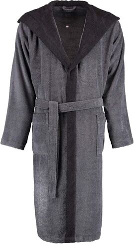 BUGATTI Stefano 493 Men's Hooded Bathrobe Navy Blue in Saudi Arabia
