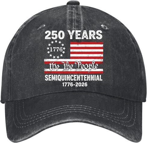 250th Anniversary USA Hat Patriotic Baseball Cap 4th of July Casual Cap Adjustable Printed Hats for Men Women in Saudi Arabia