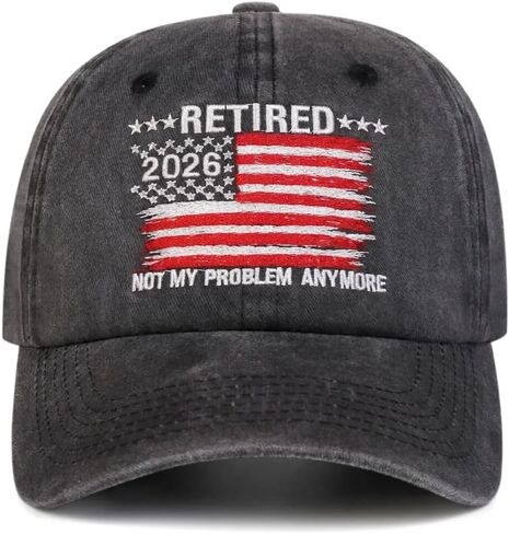 Retired 2026 Hat Not My Problem Anymore Baseball Cap, Funny Retirement Gifts for Men Women in Saudi Arabia