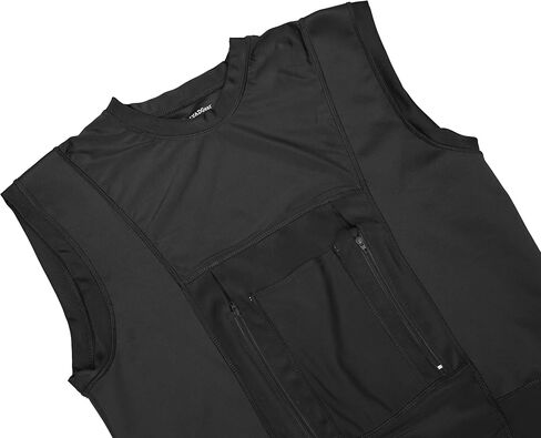 LVAD HeartMate Unisex Tank Top | Premium Spandex with Controller & Hidden Battery Pockets(Black) in Kuwait