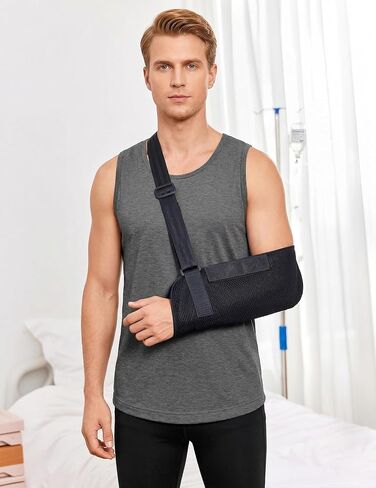 Deyeek Post Shoulder Surgery Shirts for Men Tear Away Rotator Cuff Recovery Tank Tops Chemo Port Cancer Shirt Magic Tapes in Kuwait