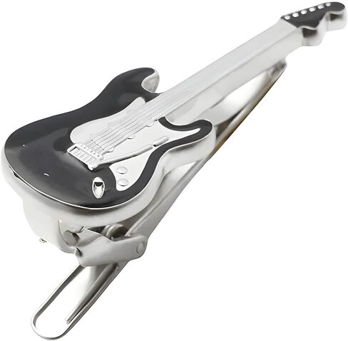 Black Electric Guitar Tie Clip Tie Bar in Kuwait