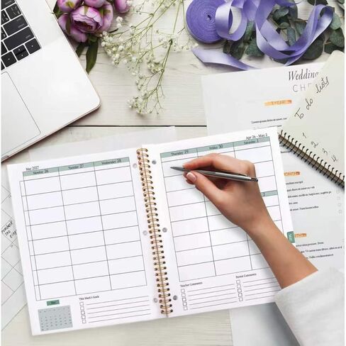 Student Planner 2025-2026 Monthly & Weekly School Planner 2025-2026 Student Planners Academic Year for Middle and High School, Aug 2025 - Jun 2026, 8.2" x 10.7", Academic Planners with Stickers & 3-Hole Punched - Pink in Kuwait
