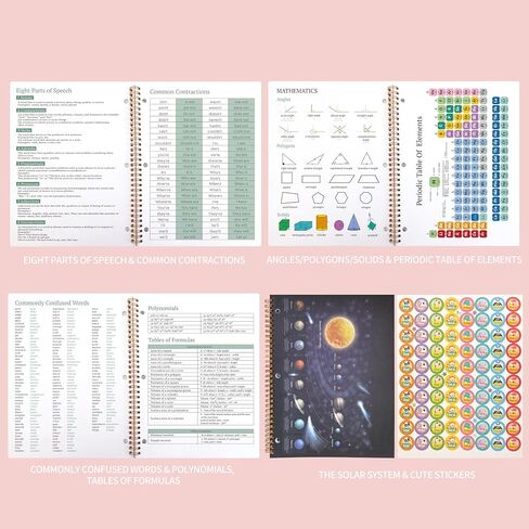 Student Planner 2025-2026 Monthly & Weekly School Planner 2025-2026 Student Planners Academic Year for Middle and High School, Aug 2025 - Jun 2026, 8.2" x 10.7", Academic Planners with Stickers & 3-Hole Punched - Pink in Kuwait