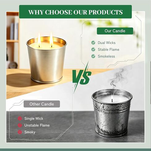 Citronella Candles Outdoor, Large Citronella Candle for Patio with Soy Wax & Essential Oil, 160 Hours Long Lasting Burn, Outdoor Candles for Backyard, Balcony, Camping & Summer Decor (4 Pack) in Saudi Arabia