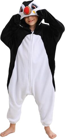 ATOZ Unisex Children Animal Puffin Onesie, Halloween Costume Pajamas Christmas Cosplay Sleepwear For Boys Girls in Saudi Arabia