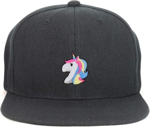 Armycrew Youth Kid Size Unicorn Patch Flat Bill Snapback Baseball Cap in Kuwait