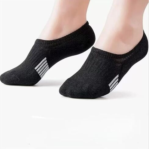 5 Pairs No Show Socks Womens Low Cut Non Slip Athletic Cotton Invisible Women Sock - US 6-9 in Kuwait