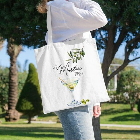BIDODABADIl Alcohol Gifts Tote Bag - Alcohol Gifts Canvas Tote Bag, Hostess Gift, 14.9x14.5 Inch in Kuwait