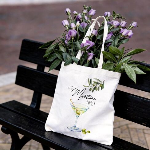 BIDODABADIl Alcohol Gifts Tote Bag - Alcohol Gifts Canvas Tote Bag, Hostess Gift, 14.9x14.5 Inch in Kuwait