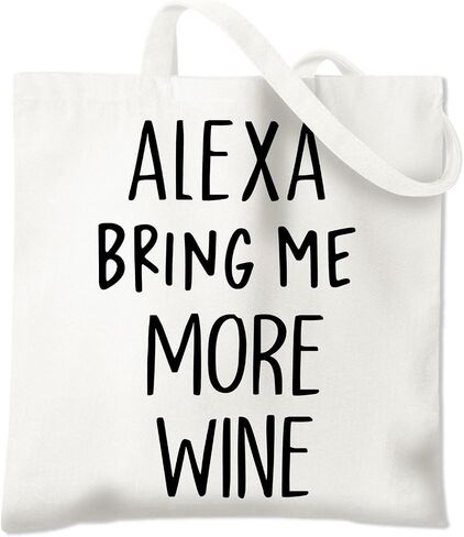 BIDODABADIl Alcohol Gifts Tote Bag - Alcohol Gifts Canvas Tote Bag, Hostess Gift, 14.9x14.5 Inch in Kuwait