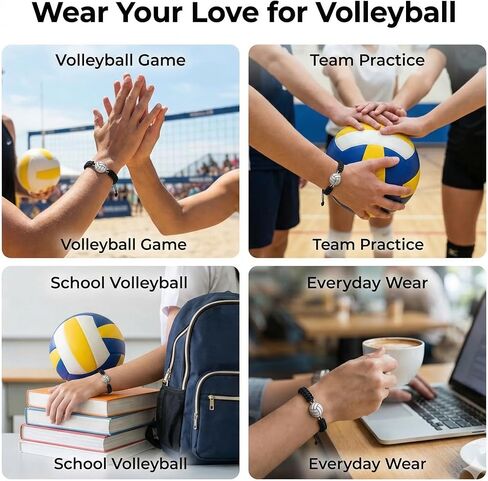Volleyball Bracelet Adjustable Bracelets with Volleyball Charm Volleyball Gift Ideal Volleyball Gifts & Souvenir for Volleyball Players. Unisex Friendship Bracelet in Saudi Arabia