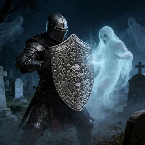 2pcs Medieval Shield, Medieval Plastic Knight Shield Costume Accessories, Vintage Knight Cosplay Props for Halloween Cosplay Party, 11.61 x 7.87 Inch in Kuwait