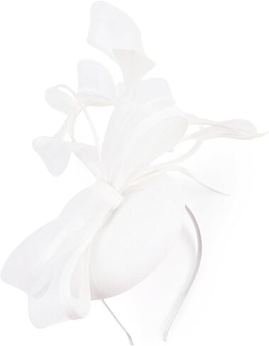 Fascinator Hats Tea for Women Party Hat Vintage Pillbox Kentucky Hat Headband Wedding Flower Feathers Hair Clip in Saudi Arabia