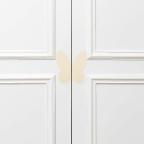 Operitacx Butterfly Drawer Knobs 1 Pair Metal Cabinet Pulls 32mm Hole Spacing Decorative Furniture Hardware for ’s Room Dressers and Cabinets in Light Beige in Kuwait