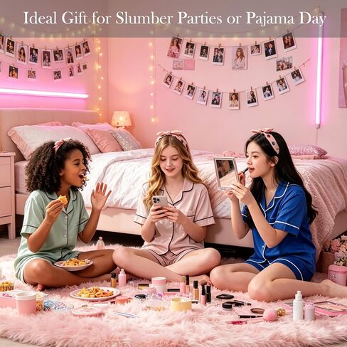 Girls Silk Pajamas Set,Girl Satin Pajamas 3 Piece Button-up Nightwear Loungewear，Girls PJS Clothes for 4T-15Years in Saudi Arabia