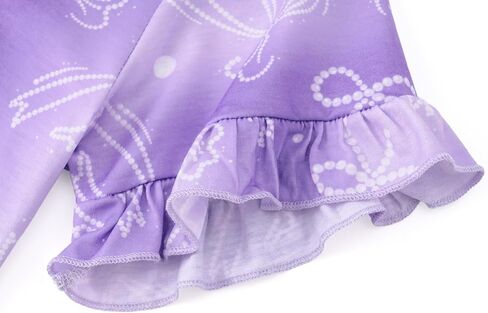 Beezizac Girls Ruffle Button Down Pajama - Bow/Fruit/Heart Coat Style Fixed Bow Tee&Shorts Soft 2pc Pjs Kid Sizes 6-18 in Saudi Arabia