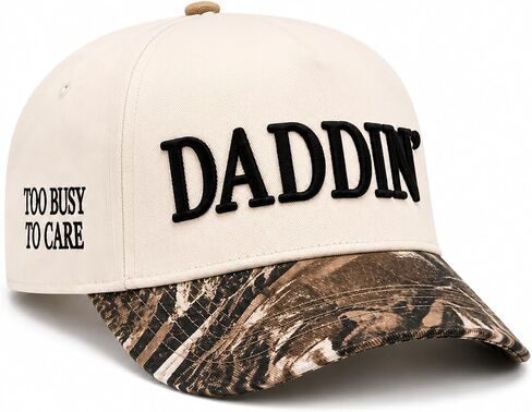 DADDIN’ Trucker Hat for Men, Embroidered Dad Baseball Cap, Fathers Day Funny Gifts for Husband Dad in Saudi Arabia