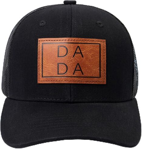 68LDROOTER Dada Hat for Men, Funny Dad Hat Fathers Day Birthday Gifts for Dada Papa from Daughter Son Black Cap (US, Alpha, One Size, Black) in Saudi Arabia