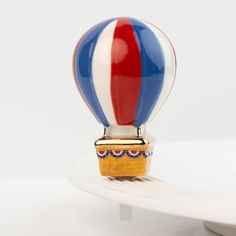 Nora Fleming red, White, and Balloon (hot air Balloon) A452 - Hand-Painted Ceramic Holiday Décor - Spring Minis for the Home and Office in Kuwait