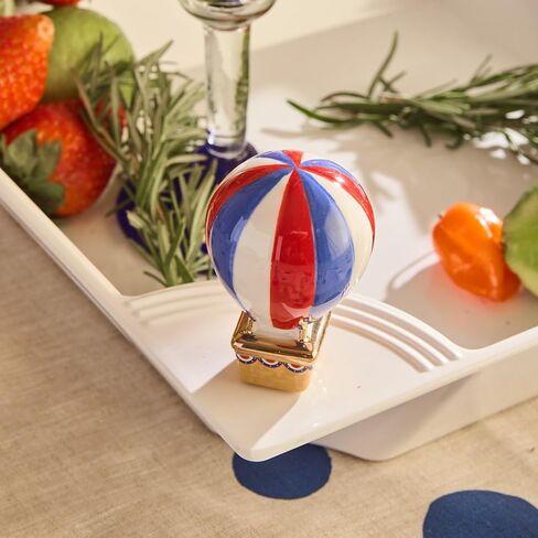 Nora Fleming red, White, and Balloon (hot air Balloon) A452 - Hand-Painted Ceramic Holiday Décor - Spring Minis for the Home and Office in Kuwait