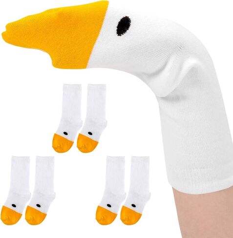 Cosweet 3/6 Pairs Funny Goose Socks - Silly Goose Party Favors Animal Sock Gift for Women Men Boys Girls Birthday Decor in Kuwait