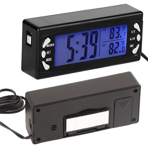 Tion - Accurate Internal and External Temp Display,Snooze Function,Fit for Cars and Trucks 2V,Interior Temperature Display,Outdoor Temperature,Min Temp,Car in Kuwait