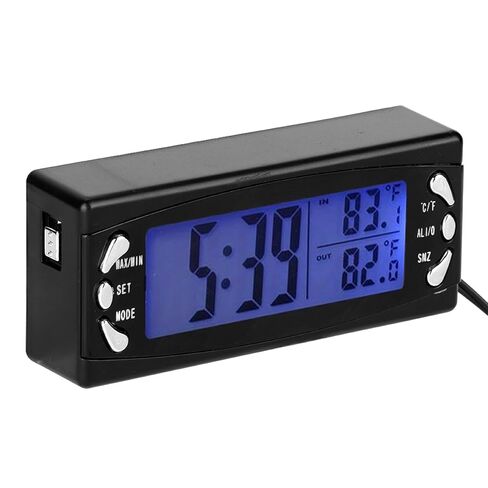 Tion - Accurate Internal and External Temp Display,Snooze Function,Fit for Cars and Trucks 2V,Interior Temperature Display,Outdoor Temperature,Min Temp,Car in Kuwait