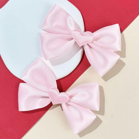 Pink Valentines Hair Clips Pin Baby Girls Pink Hairclip Hairpin Valentines Gift JHV10 (D3) in Kuwait