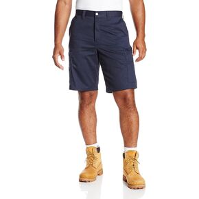 Dickies Occupational Workwear LR337NV Cotton Relaxed Fit Men's Industrial Cargo Short with Metal Tack Closure, Navy in Kuwait