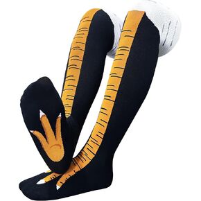 Chicken Leg Socks for Women Men Funny Novelty Crazy Sock White Elephant Gifts for Adults Gag Gift Chicken Feet Socks in Saudi Arabia
