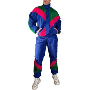 Mens Retro Tracksuit Set M-XL, 80s and 90s Outfit for Men in Saudi Arabia