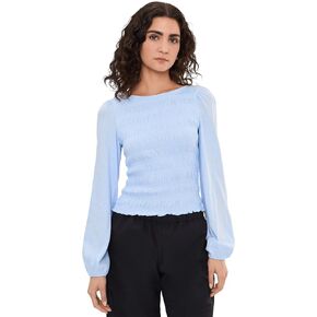 Madewell Women's Bonytail Elbow Sleeve Smocked Top in Kuwait