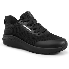 Non Slip Work Shoes for Women, Breathable Lightweight Food Service Sneakers, Comfortable Slip Resistant Shoes for Restaurant, Servers, Baristas, Waitresses, Nurses,& Kitchen Work in Saudi Arabia