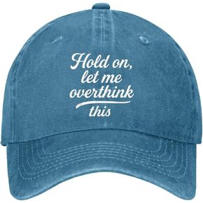 Hold On Let-Me Overthink This Hat for Her Trendy Washed Distressed Baseball Cap in Saudi Arabia