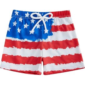 Boys American Flag Swim Trunks​​ Baby Boy July 4th Outfit Board Shorts Kids Independence Day Swimsuit Beachwear in Saudi Arabia