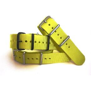 NATO-G10® Xtreme YELLOW Strap Heavy Ballistic G10 Nylon UTC Sport Dive Military Smart watch band USA Stock 20mm 22mm in Saudi Arabia