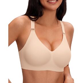 Jelly Bras for Women Deep V Wireless Seamless Tshirt Bras Push Up Plunge Supportive No Underwire Bralettes Bras in Saudi Arabia