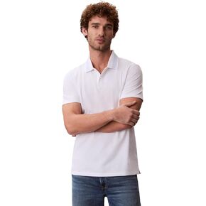 Calvin Klein Men's Jacquard Pointed Collar Polo in Saudi Arabia
