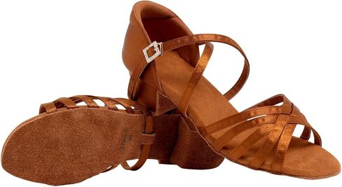 Daydance Low Heels Girls Latin Shoes for Ballroom, Tango, Salsa, Chacha, Swing in Kuwait