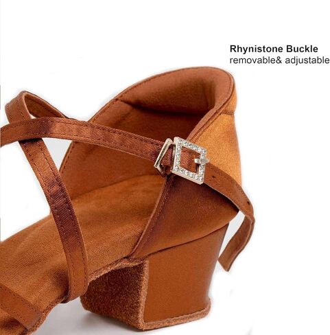 Daydance Low Heels Girls Latin Shoes for Ballroom, Tango, Salsa, Chacha, Swing in Kuwait